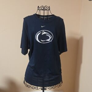 Nike Dri-fit Penn State Blue Short Sleeve Shirt Size S